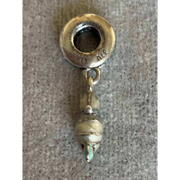 Pandora ALE 925 Sterling Silver Tropical Seahorse Enamel Dangle Charm - Picture 5 of 8